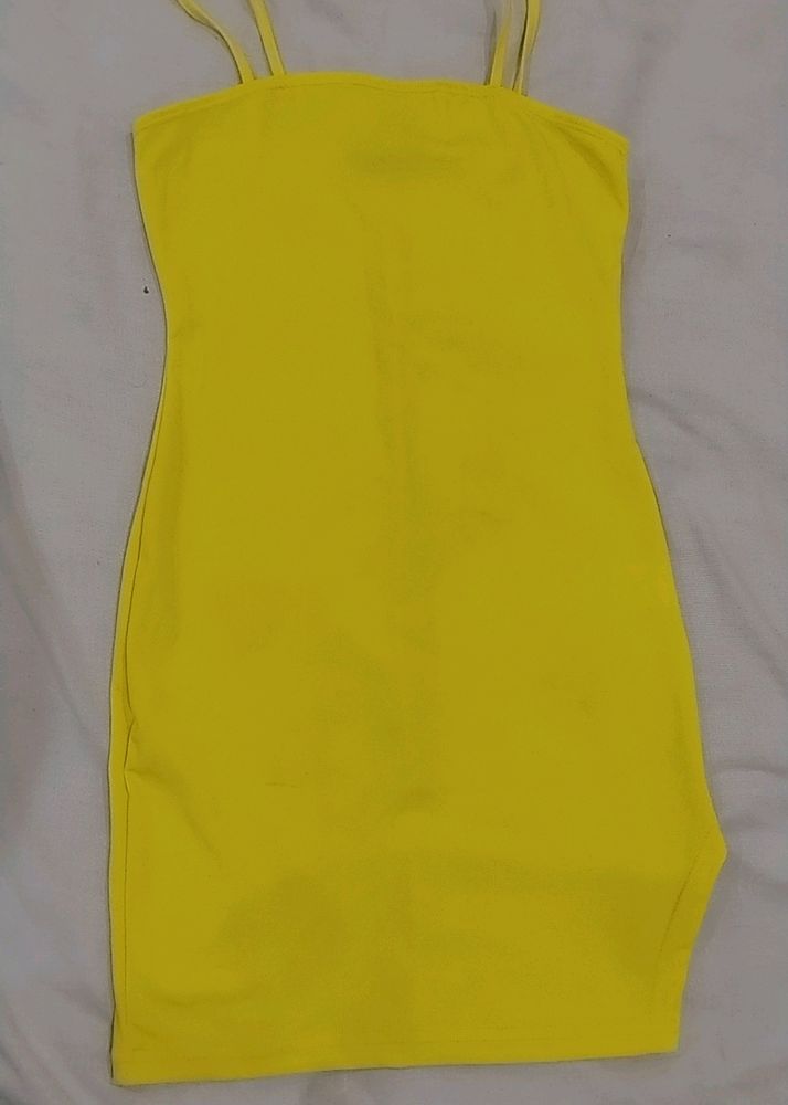 Butter Yellow Bodycon Dress