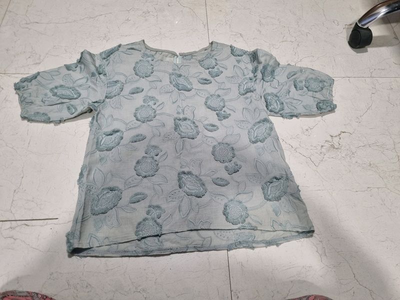 Designer Powder Blue Top