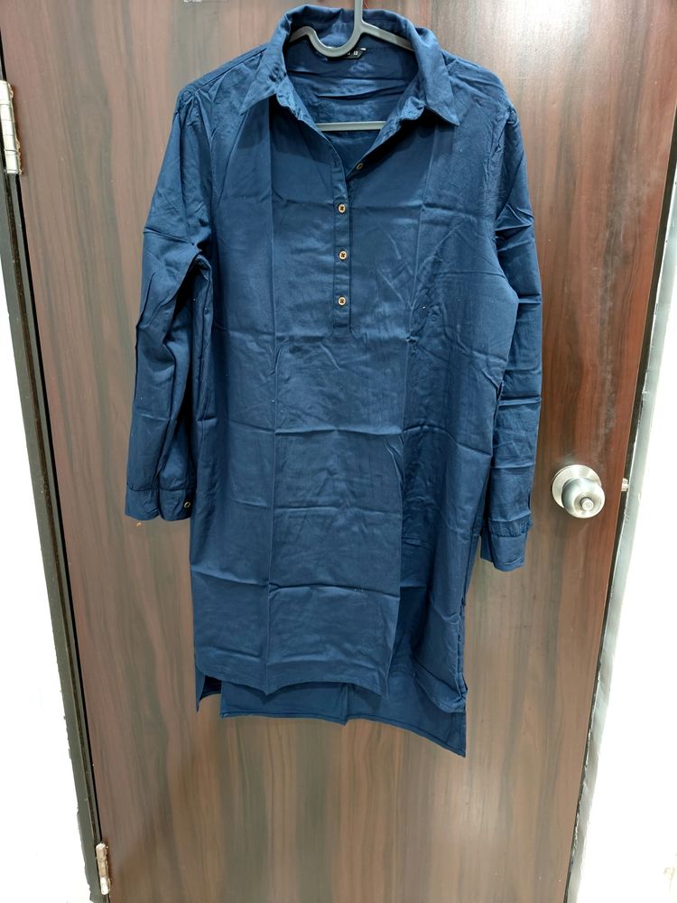 A Lovely Blue Shirt Dress