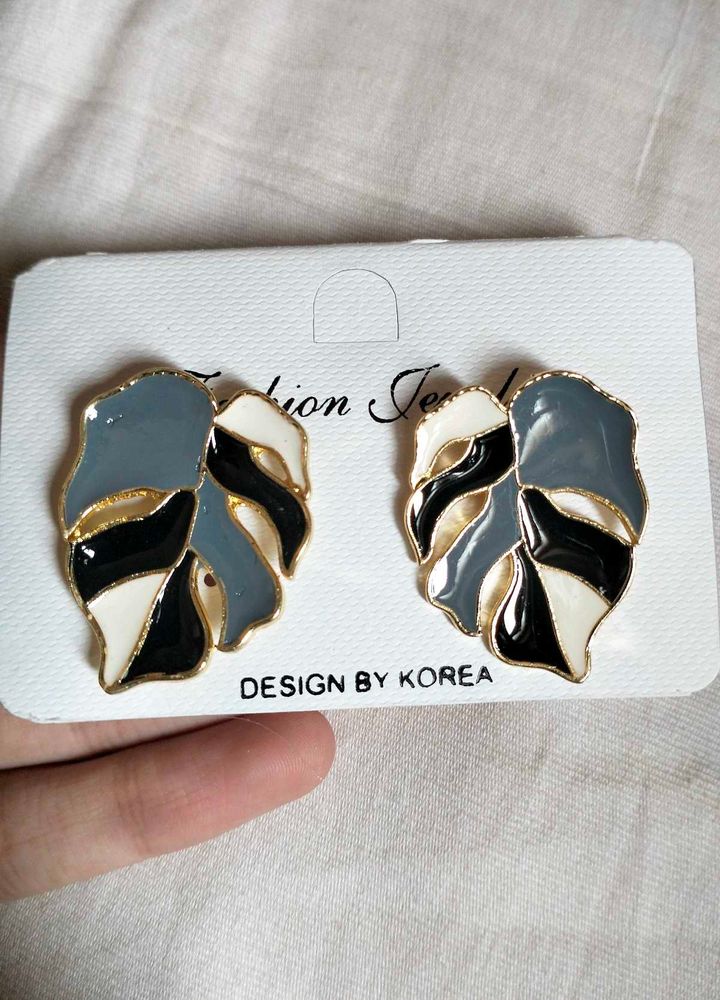 Korean Leaf Earrings