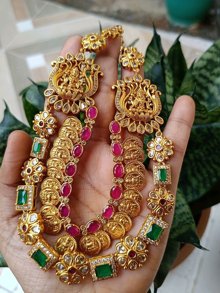 Price Drop🔥🔥 Lakshmi Necklace Set First Quality