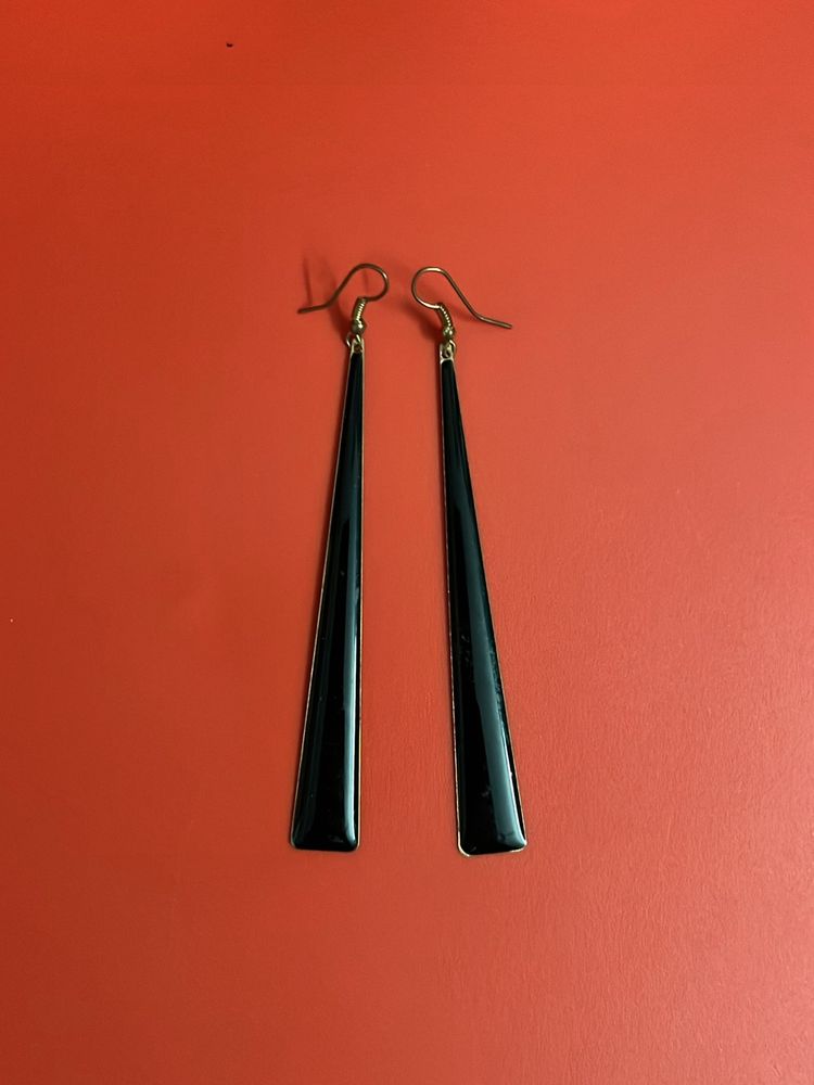 Big Size Black Earring