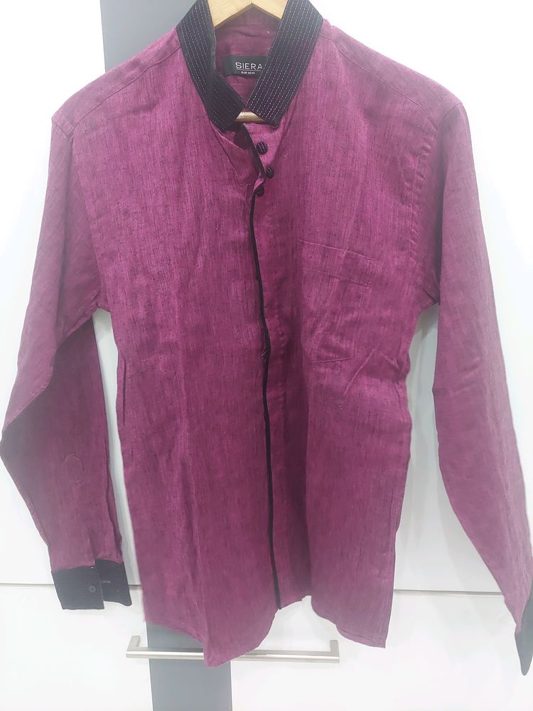 Purple Party Wear Shirt