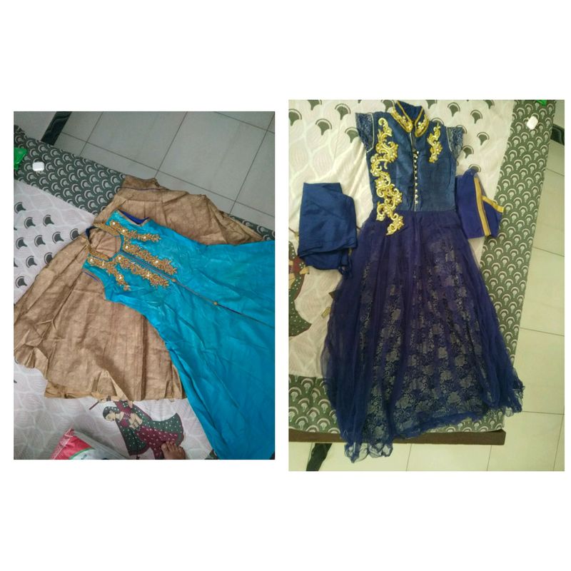 Buy 1 party wear kurta and skirt, Get 1 gown Free