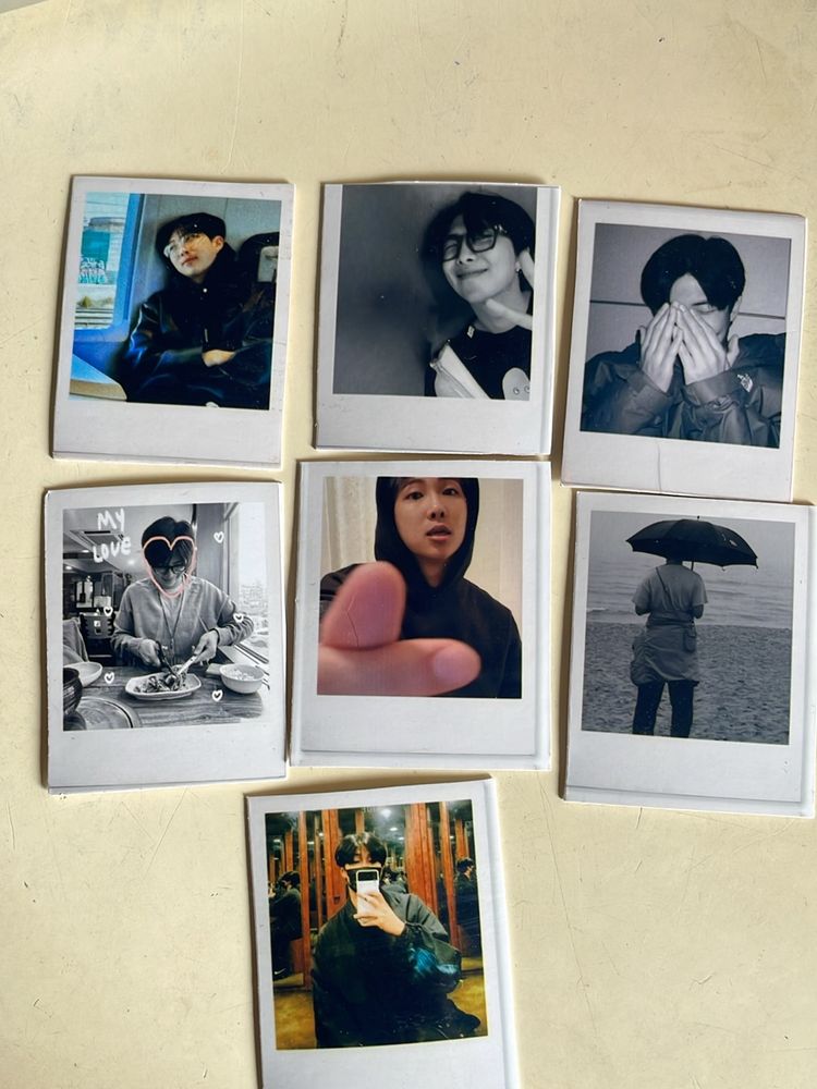 BTS RM SMALL Set Of 7 Polaroids