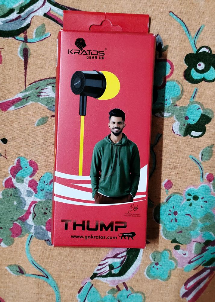 Kratos Thump Wired Earphones- 3.5 MM Jack