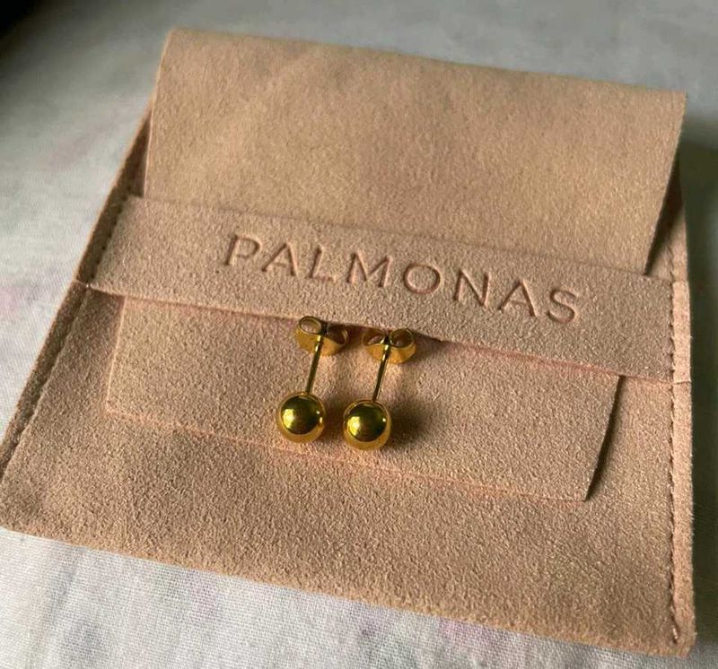 Palmonas 18k Gold Plated Geometric Studs