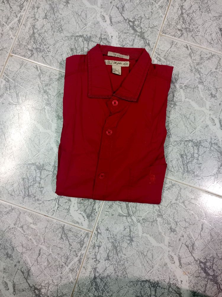 Red Color Men's  Shirts