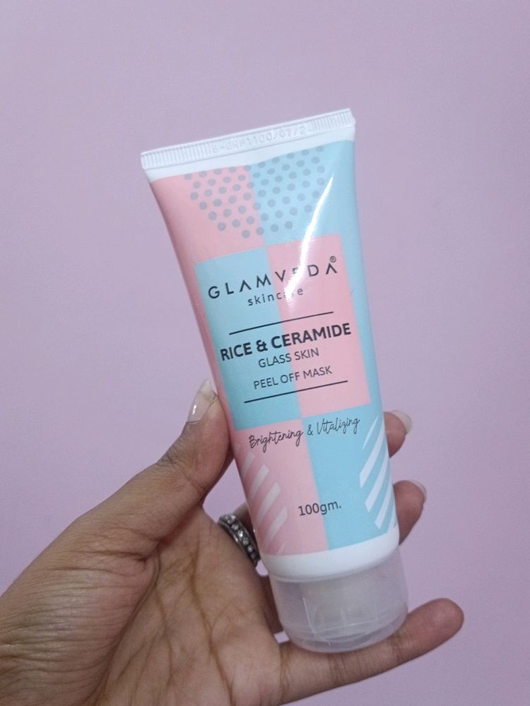 GLAMVEDA RICE AND CERAMIDE GLASSSKIN PEEL OFF MASK