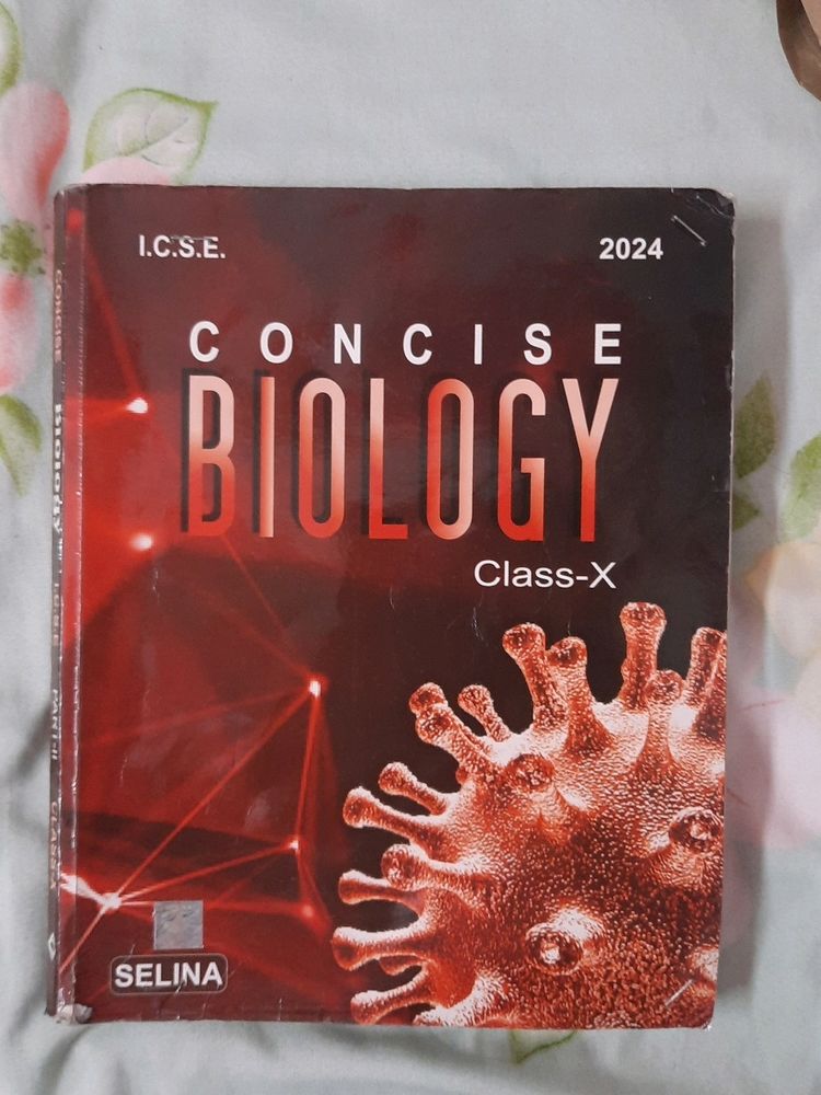 Class 10th ICSE Biology Selina Book Concise Biolog