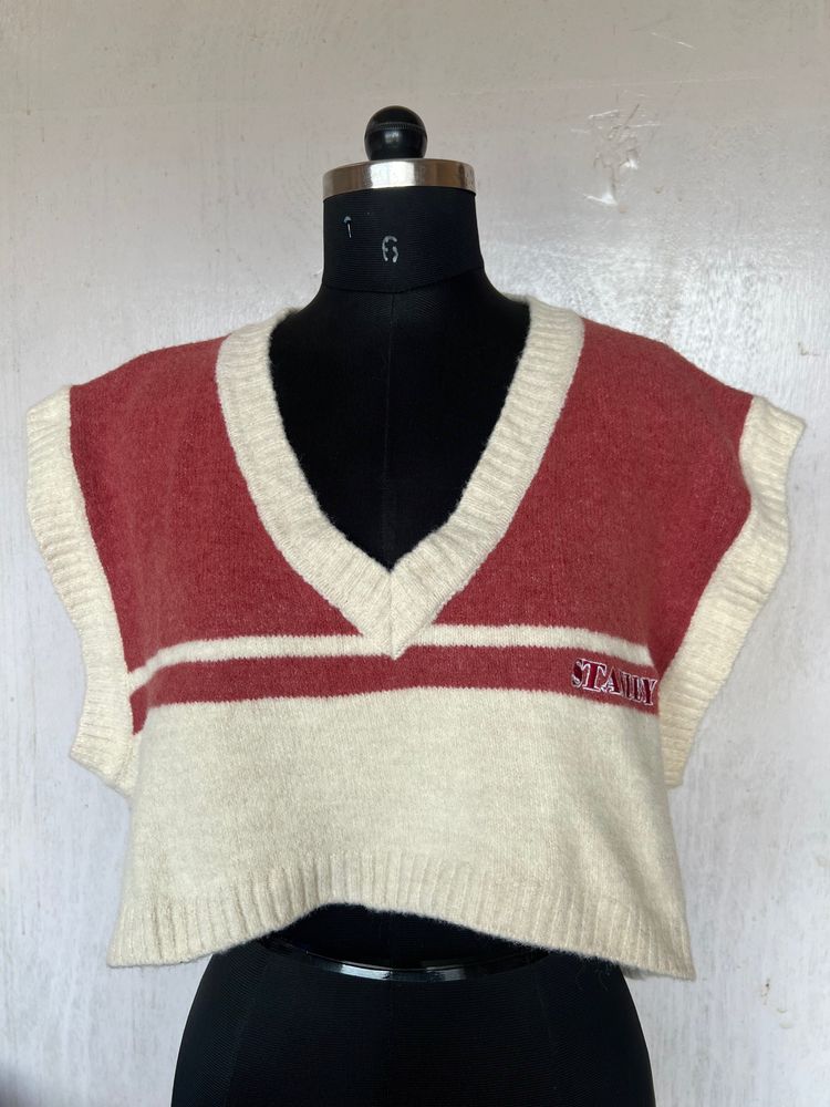 Crop Vest Sweater