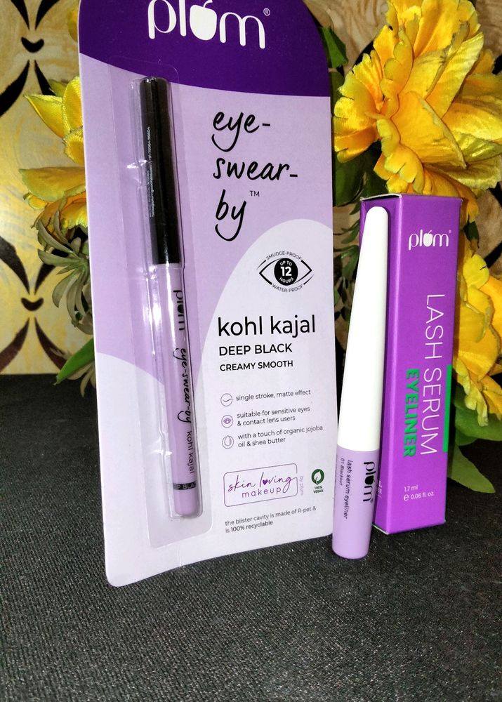 Plum Combo Eyeliner Kajal