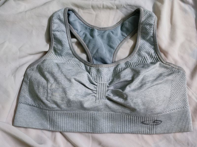 Grey Sports Bra