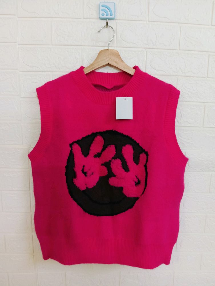 Hot Pink Korea Sweater