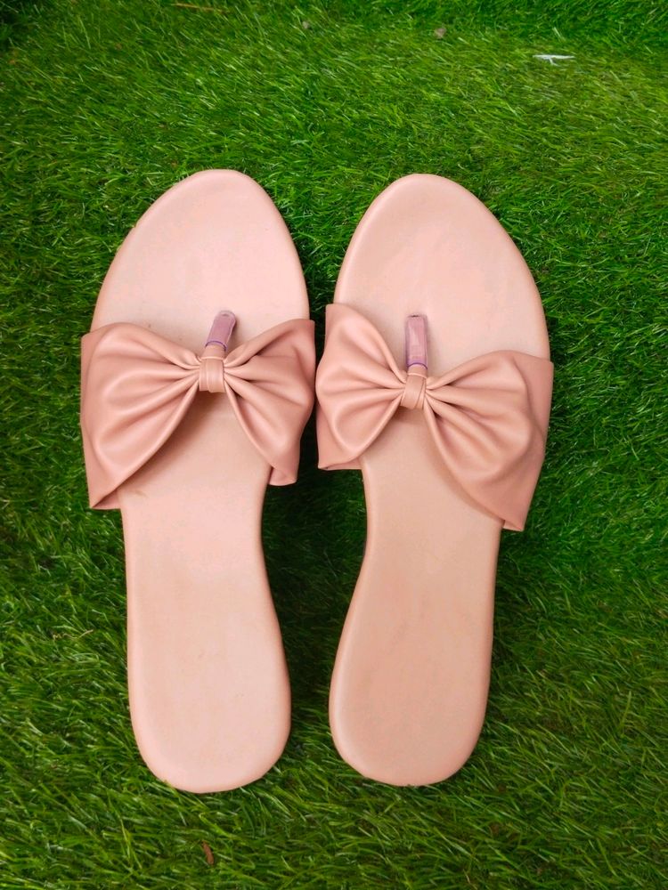 Peach Pink Flats