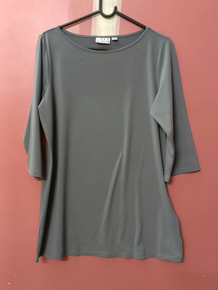 GREY COLOUR LITTLE LONG TOP