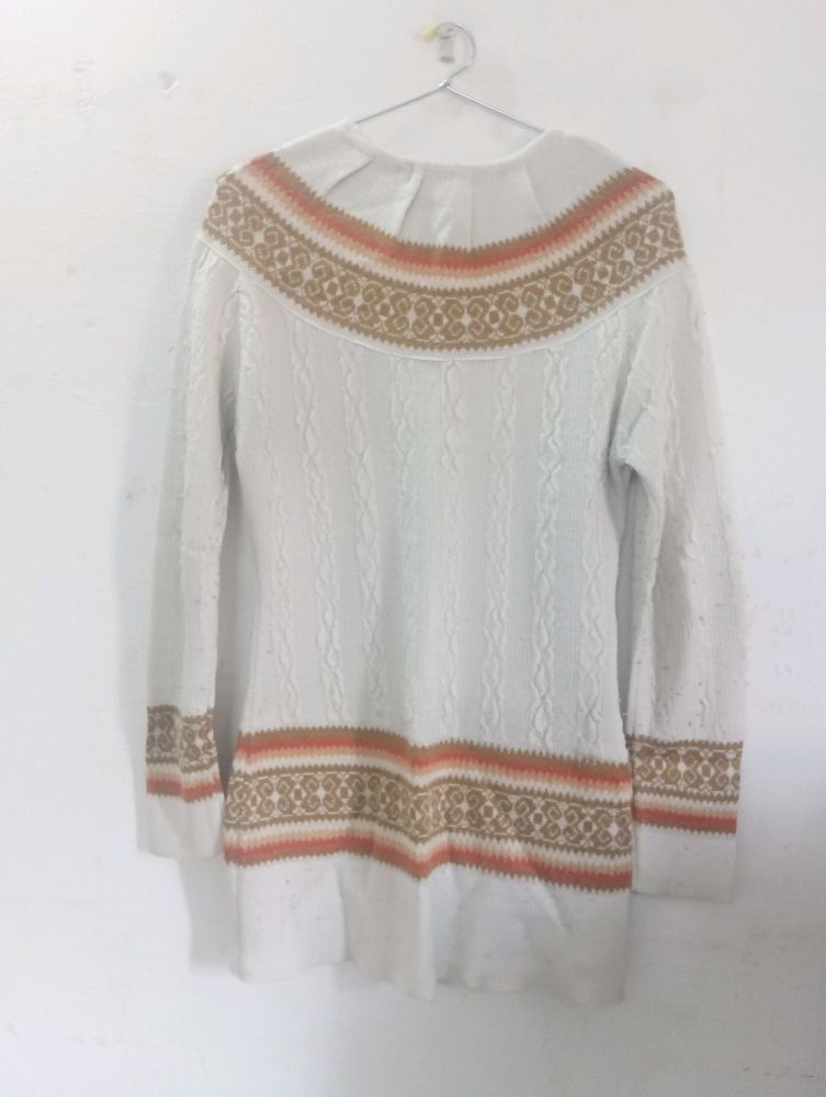 White Sweater For Women Girls