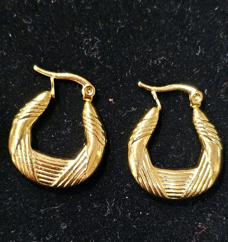 Anti-tarnish Earrings Hoops