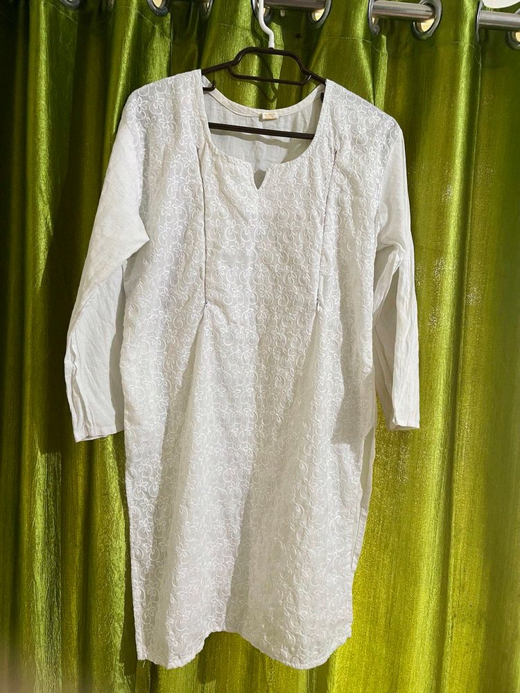 Feeding Kurti (White) Unused