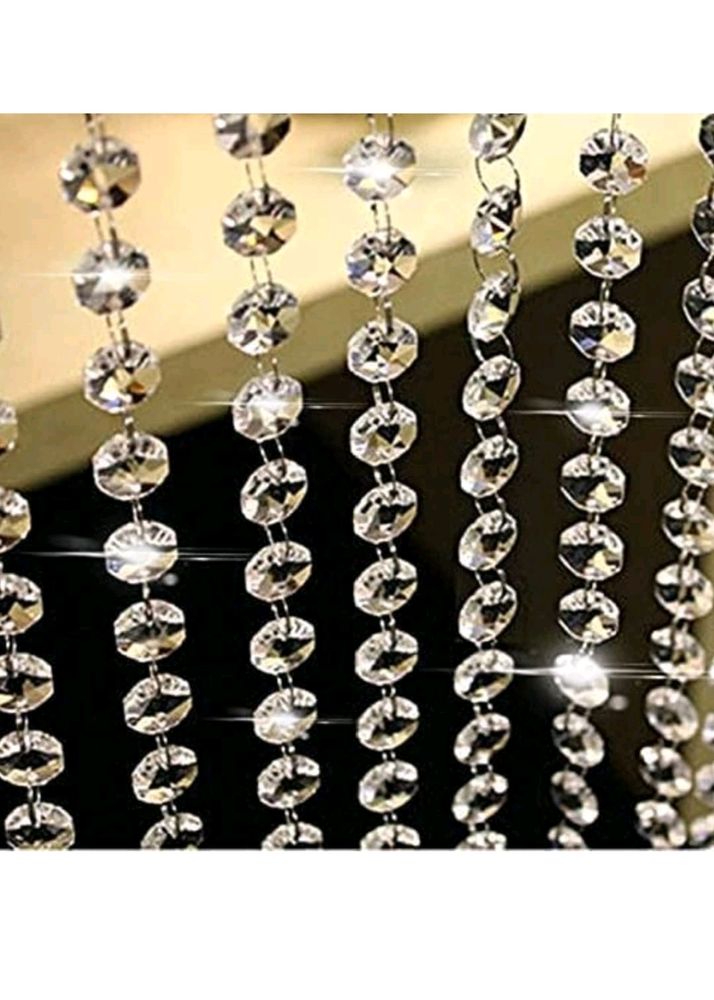 Set of 10 Crystal Clear Chandelier Beads Chains