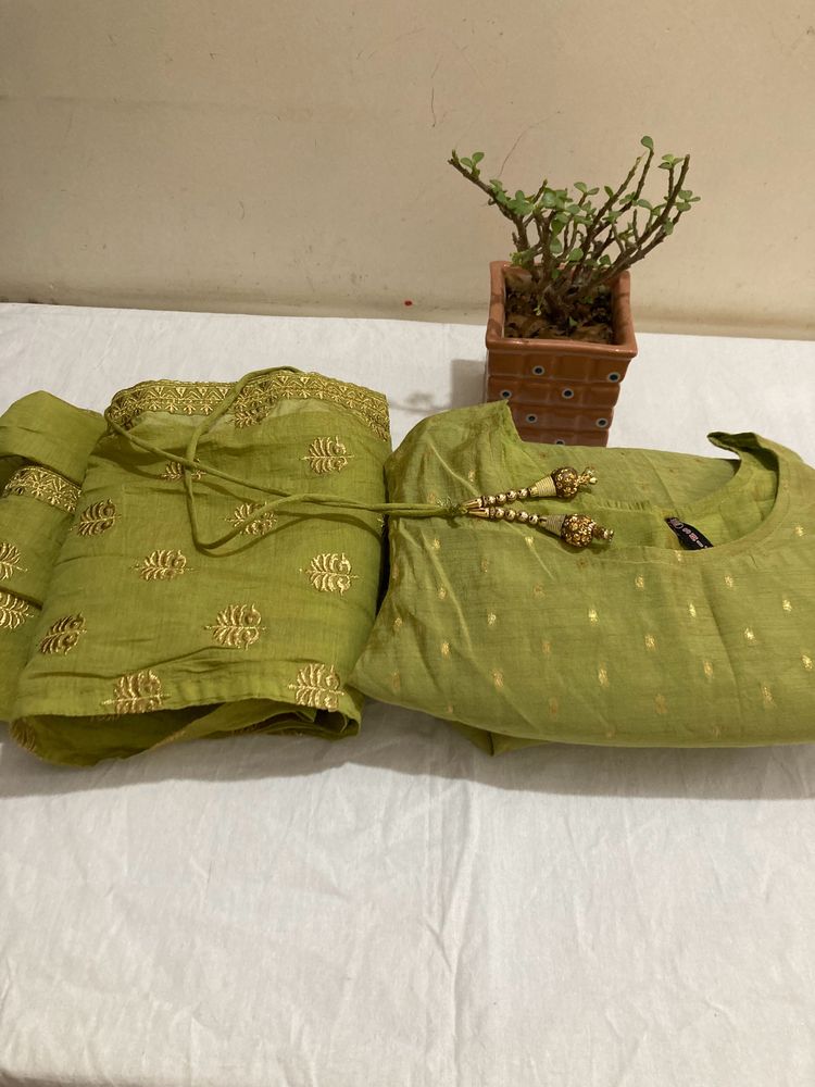 Mehandi Green Ethnic Dress