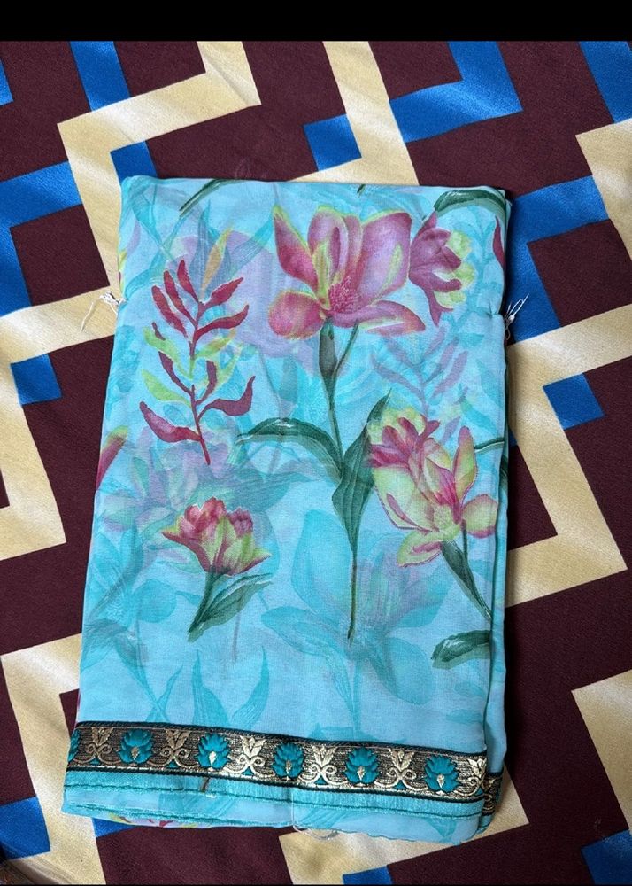 Flowers Print Sarees Combo