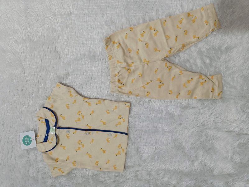 🆕 Pastel Colour Baby Night Suit