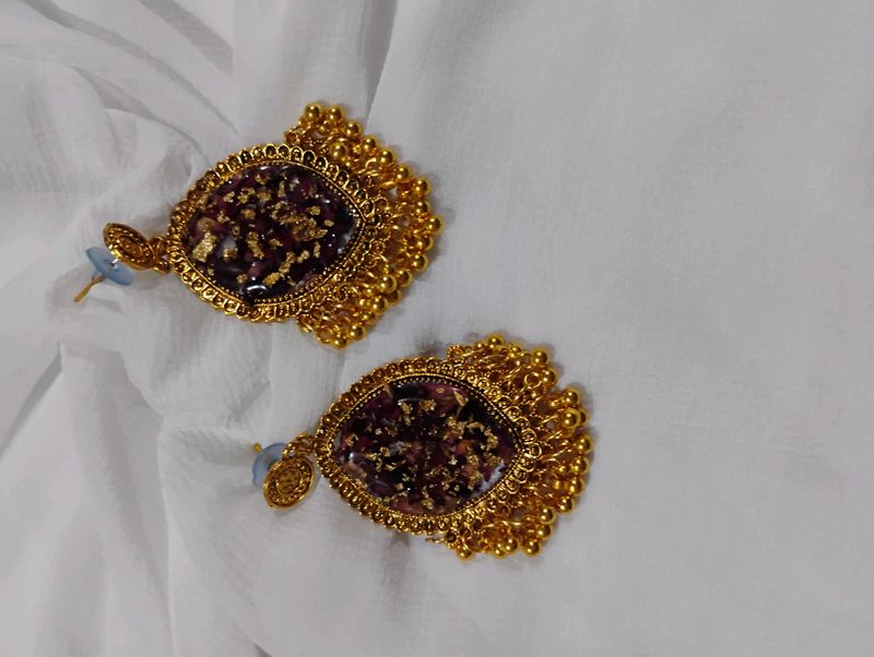 Resin Jhumka Or Earring