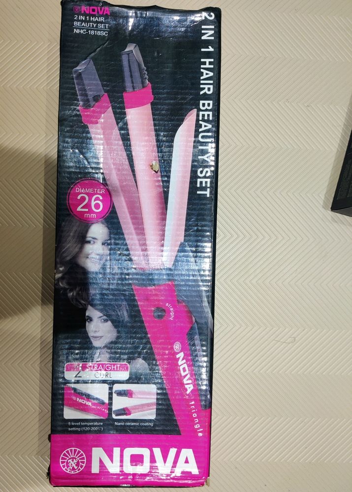 2 In 1 Hair Straightener And Curler