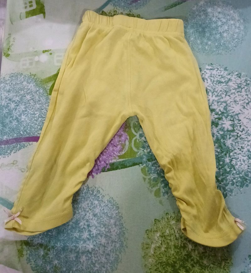 Girls Yellow Legging