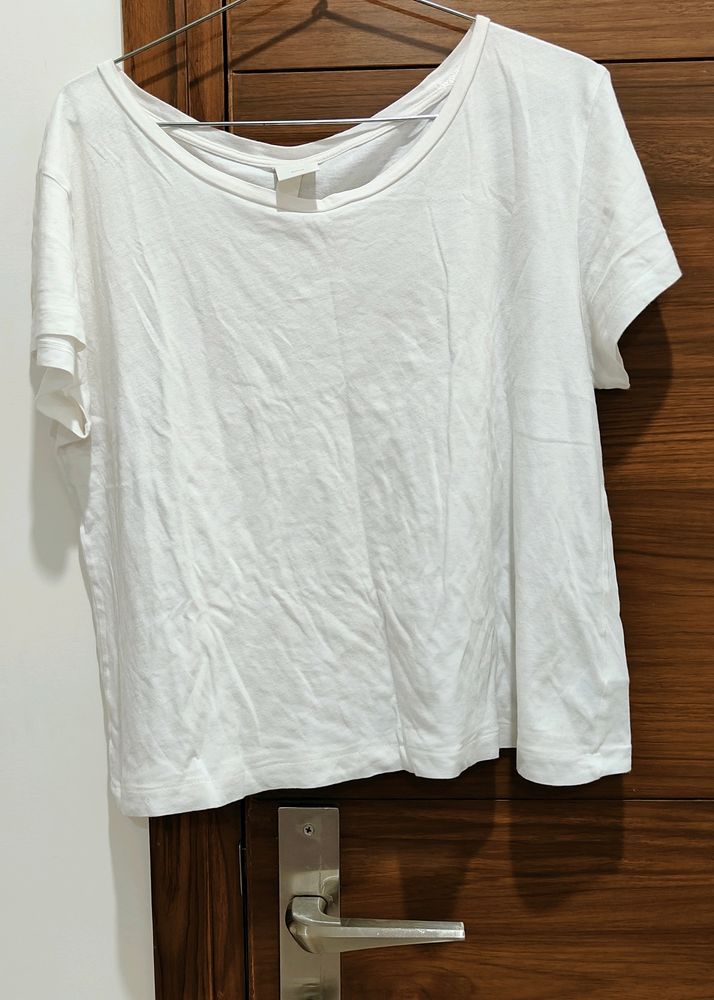 H&M Basic White Tee