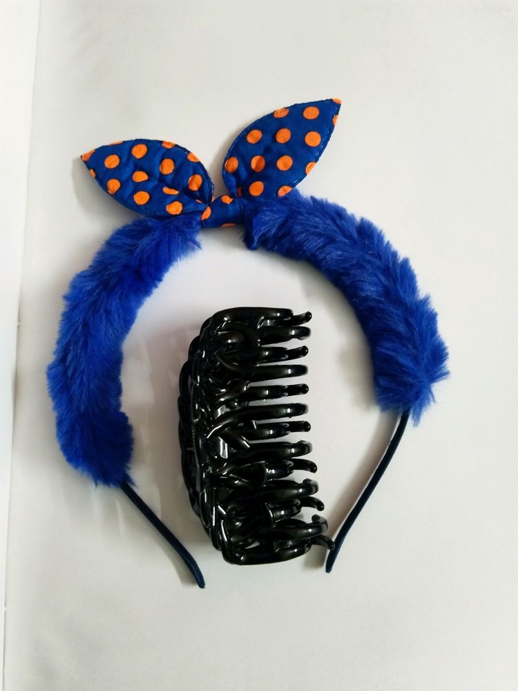 Combo Of Hair Band & Claw Clip