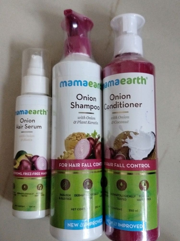 Onion Shampoo Conditioner And Hair Serum