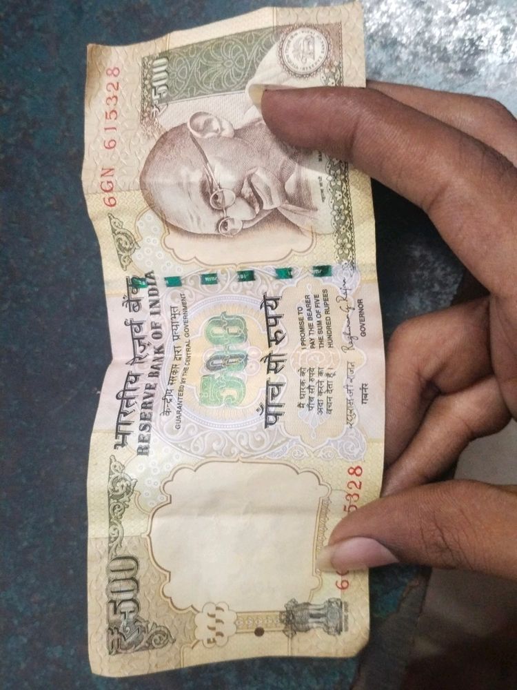 Old 500 Rupees Note