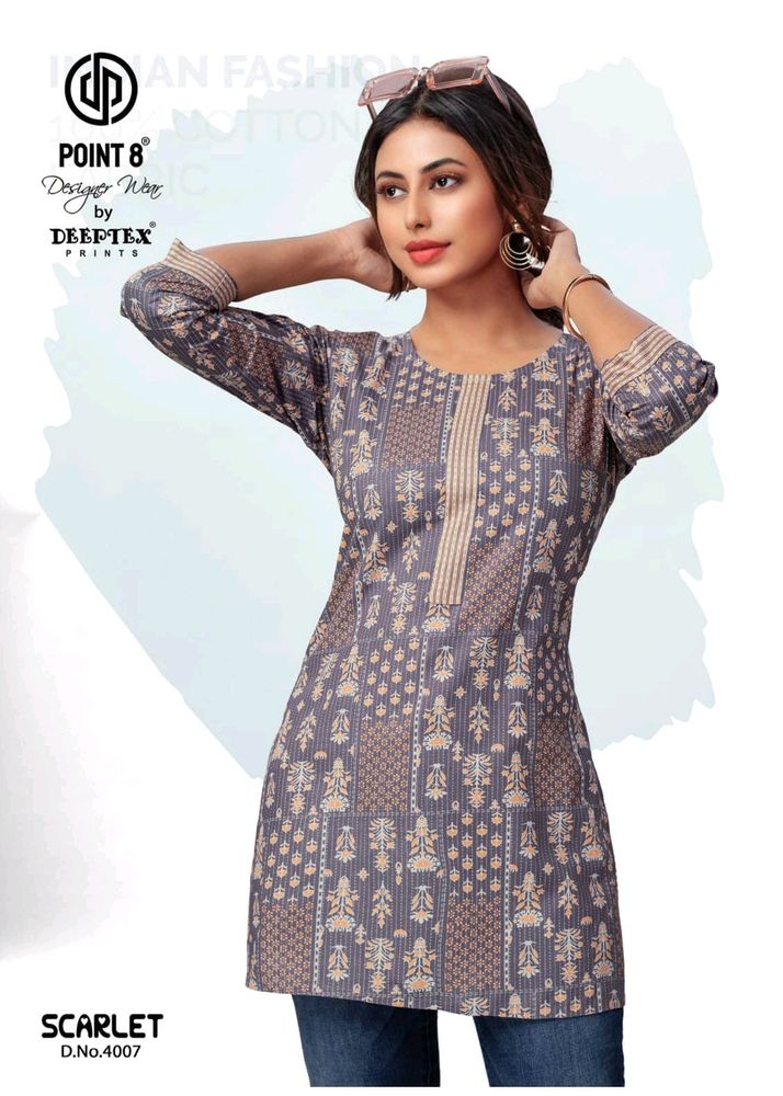 Branded Short Kurti With Pocket