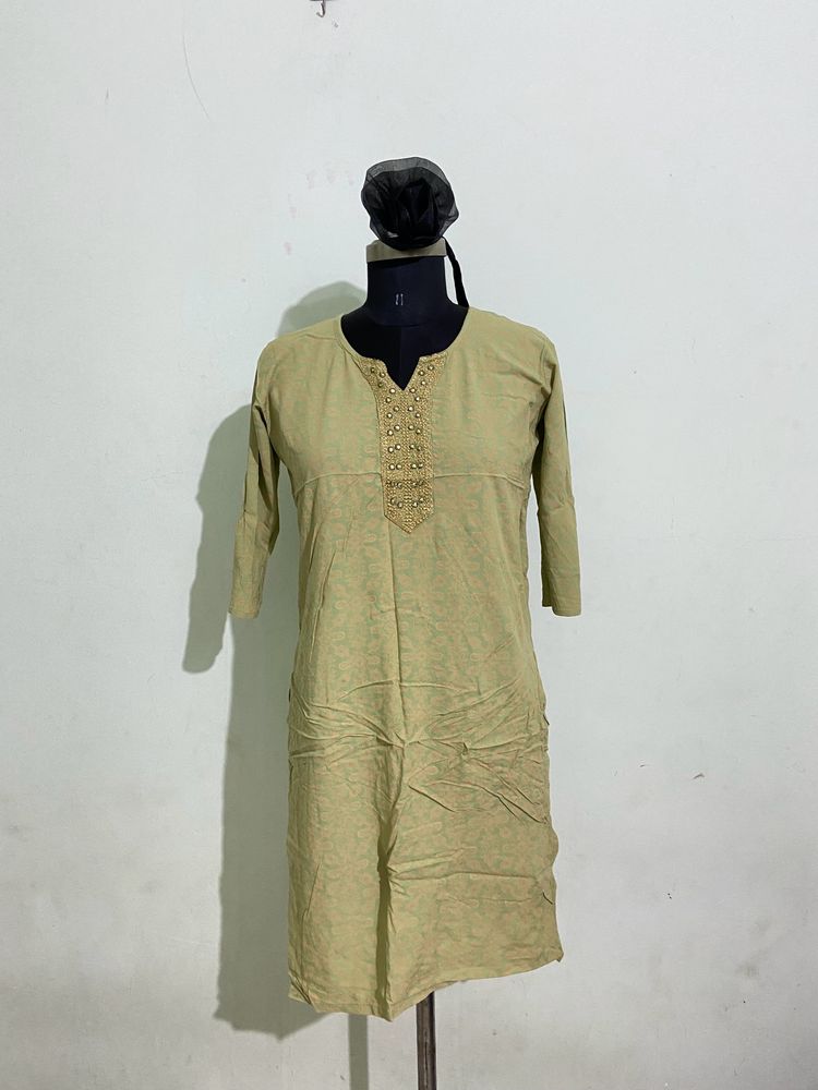 Olive Green Kurta