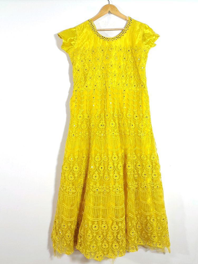 Yellow Ethnic Gown ( Women's)