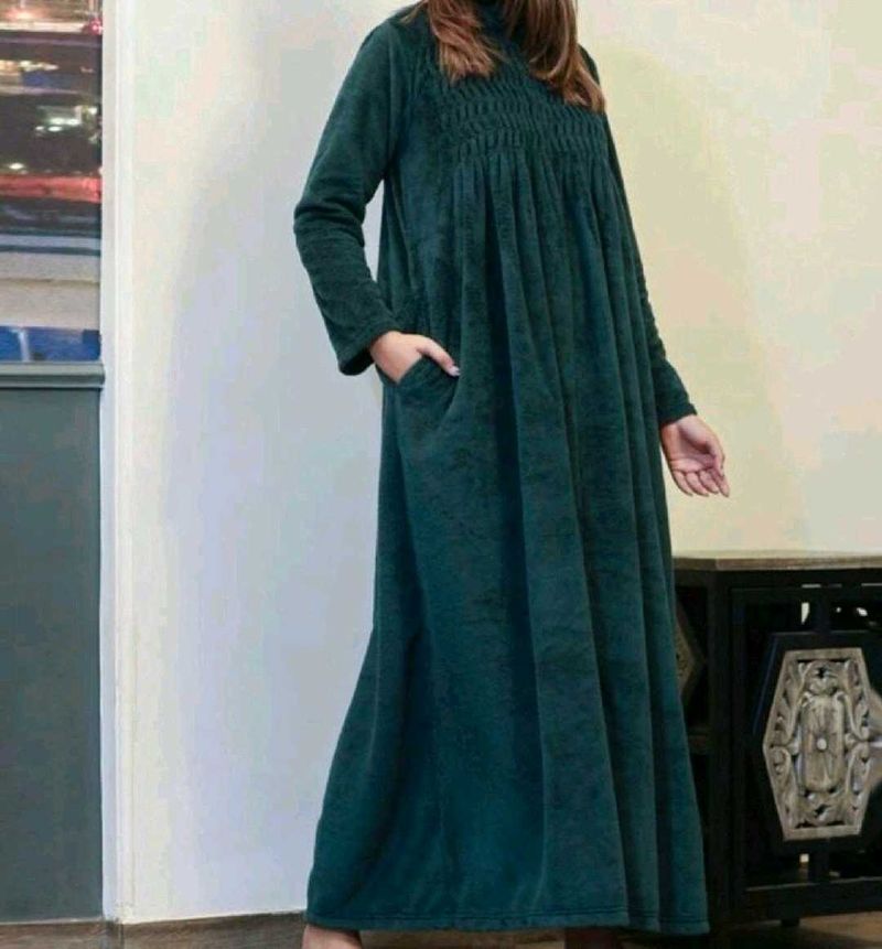 FS Maxi Woolen Or Velvet Dress