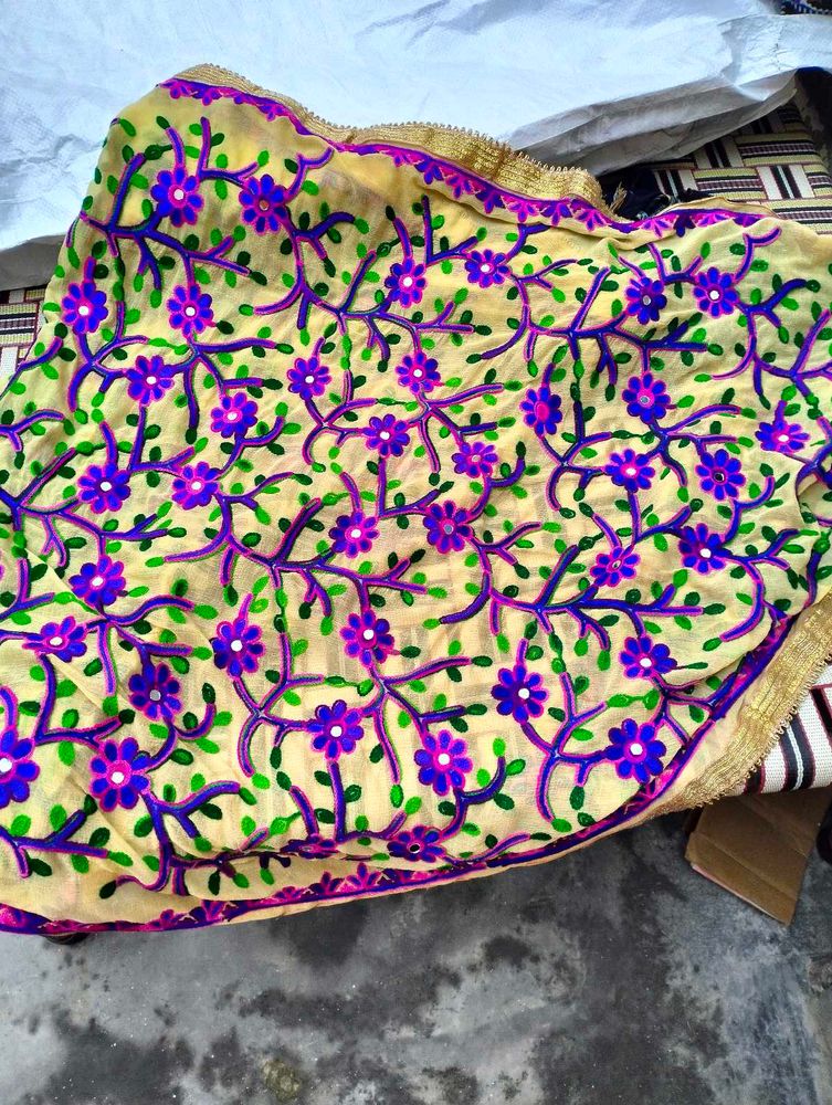 Fulkari Dupatta Heavy Size