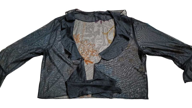 Net Black Shrug