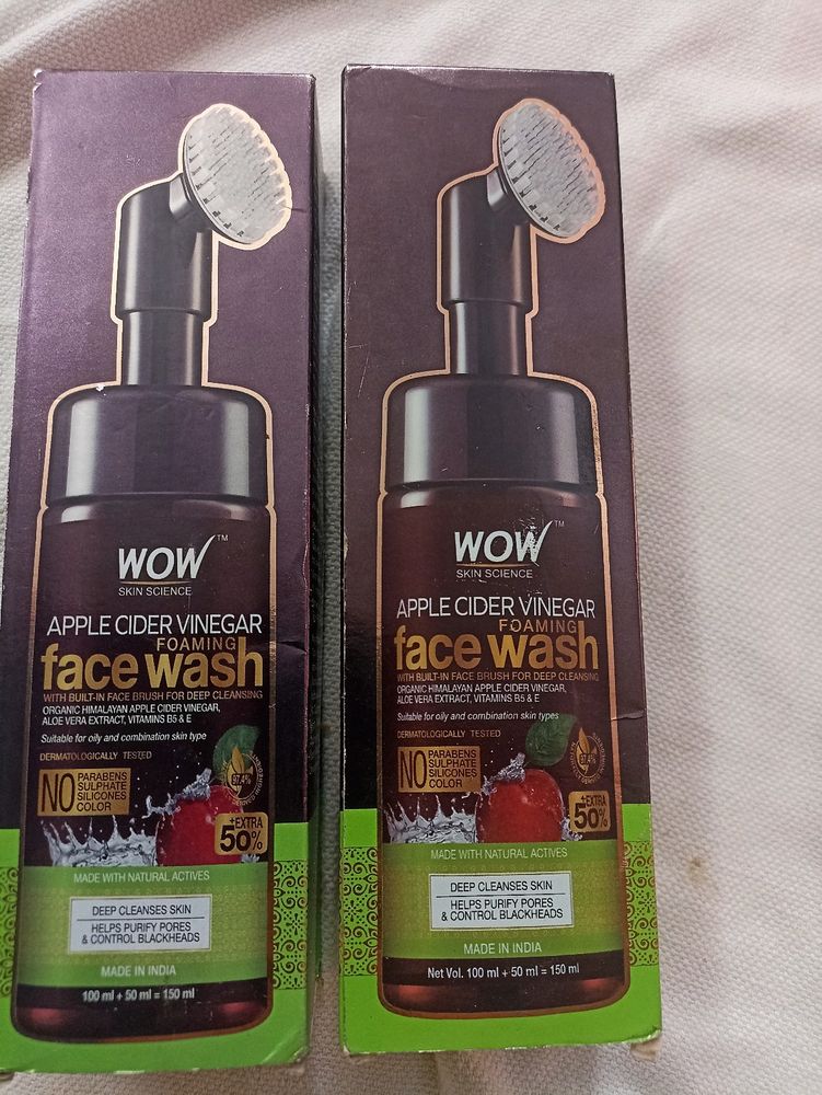 Wow Apple Cider Vinegar Foming Face Wash