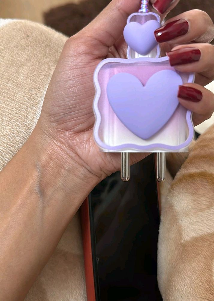 Cute Purple Charger Cover