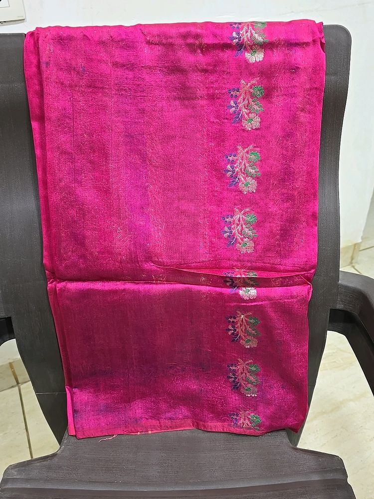 Banarasi Silk Saree Pink