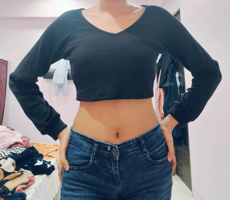 Black Crop Top