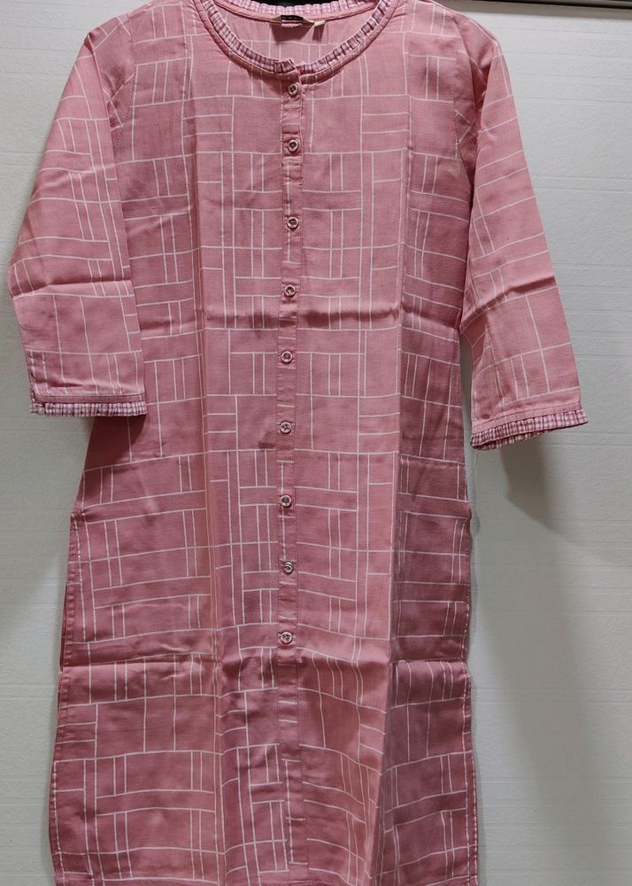 Pink Kurta Set With Pant