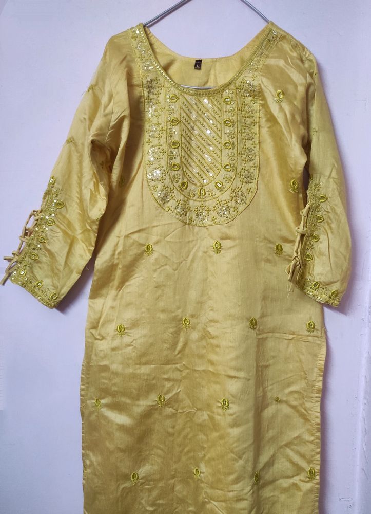 Gold Embroidery Kurti