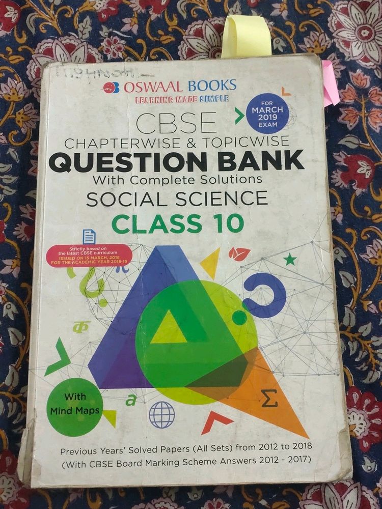 OSWAL Chapeterwise Solved Question Bank Class 10th