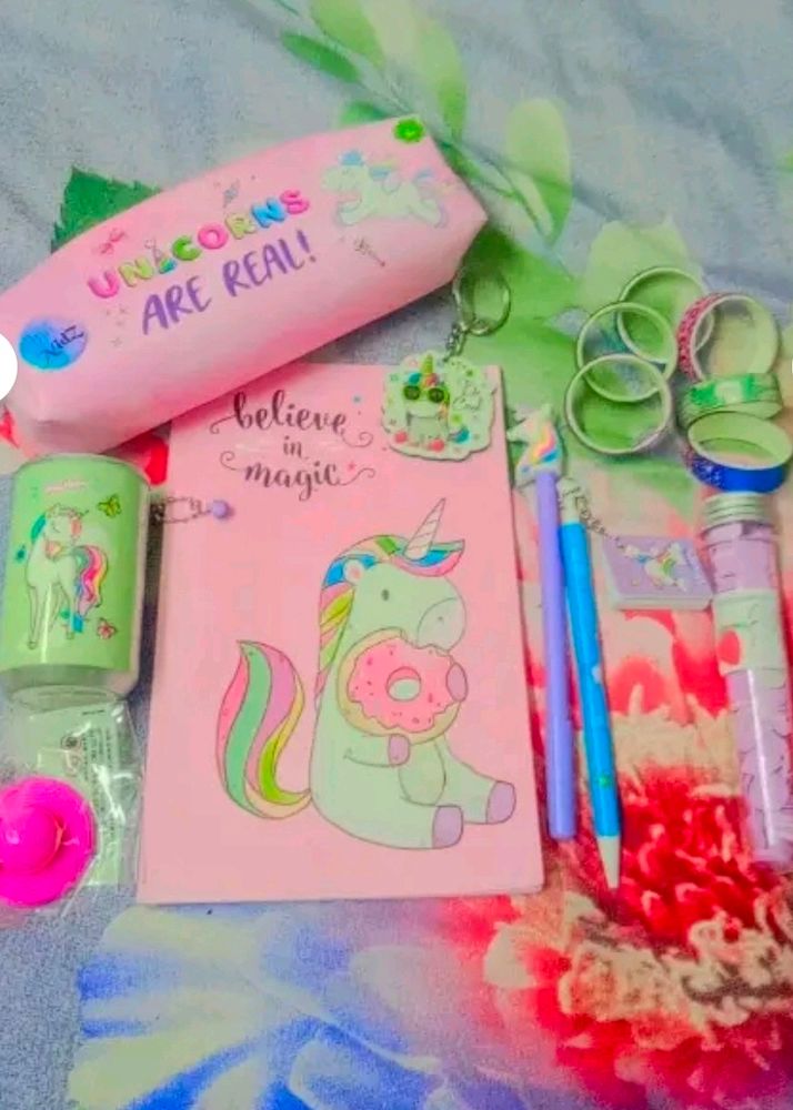 16 Pieces Of Unicorn Stationary Gifting Purpose