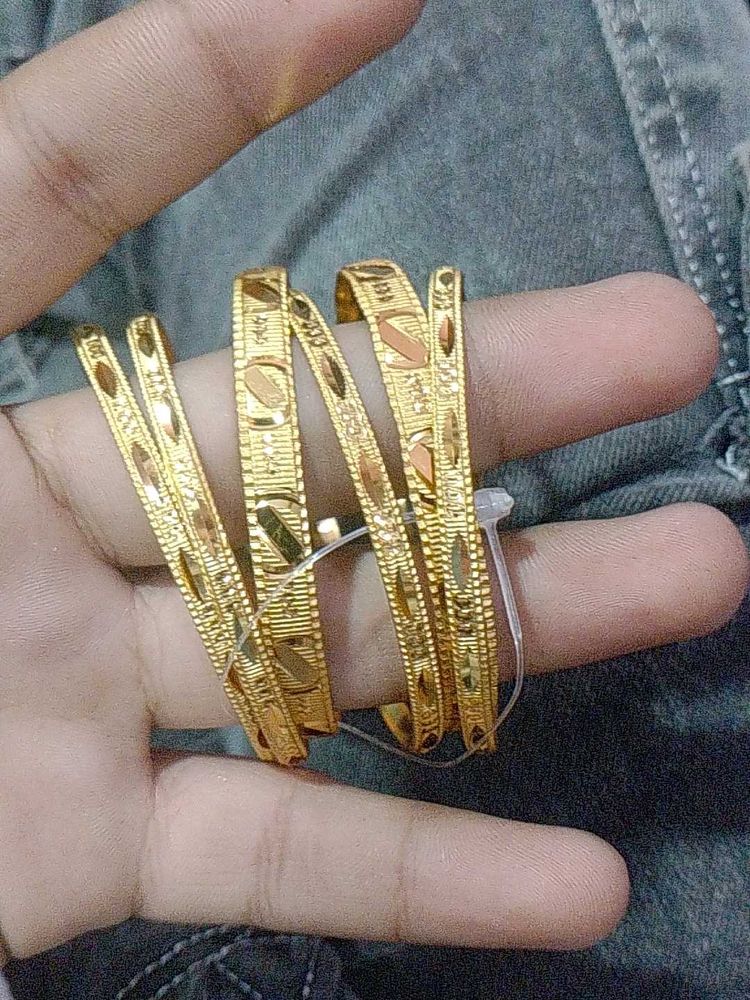 Beautiful Hand Gold Plated Bangles