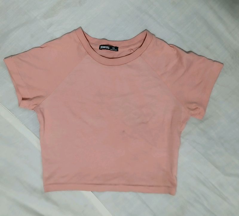 Pink Baby Tee Women